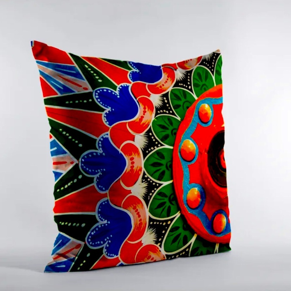 Oxcart Throw Pillow in the San Jose Pattern